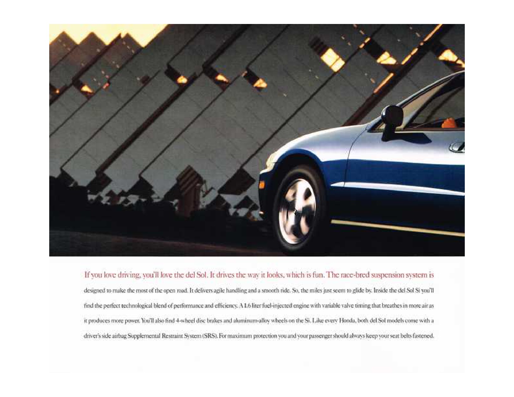 1993 Honda Civic delSol Brochure Page 12